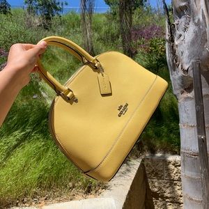 Coach Yellow Mini Hand Bag